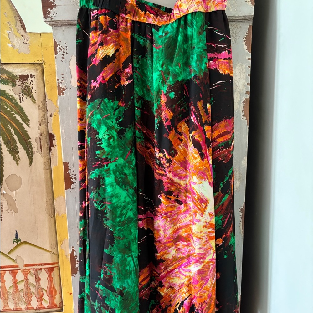 Marie Oliver Sasha Skirt in Green and orange